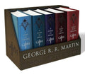 George R. R. Martin's a Game of Thrones Leather-Cloth Boxed Set (Song of Ice Andfire Series): A Game of Thrones, a Clash of Kings, a Storm of Swords, - Boxed Set