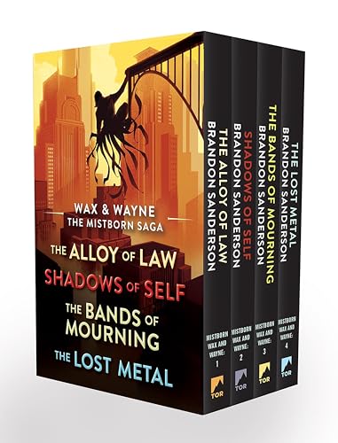 Wax and Wayne, the Mistborn Saga Boxed Set: Alloy of Law, Shadows of Self, Bands of Mourning, and the Lost Metal - Boxed Set