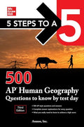 5 Steps to a 5: 500 AP Human Geography Questions to Know by Test Day, Third Edition - Paperback