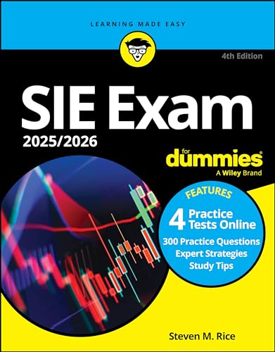 Sie Exam 2025/2026 for Dummies: Securities Industry Essentials Exam Prep + Practice Tests + Flashcards Online - Paperback