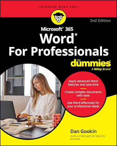 Microsoft 365 Word for Professionals for Dummies - Paperback