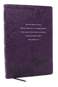 Peace of God Bible: Discover and Experience God's Shalom Throughout the Bible (Nkjv, Purple Leathersoft, Red Letter, Comfort Print) - Imitation Leather