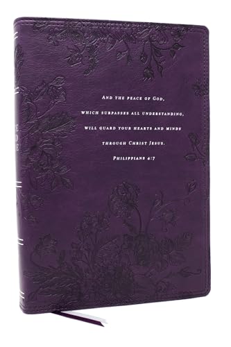 Peace of God Bible: Discover and Experience God's Shalom Throughout the Bible (Nkjv, Purple Leathersoft, Red Letter, Comfort Print) - Imitation Leather