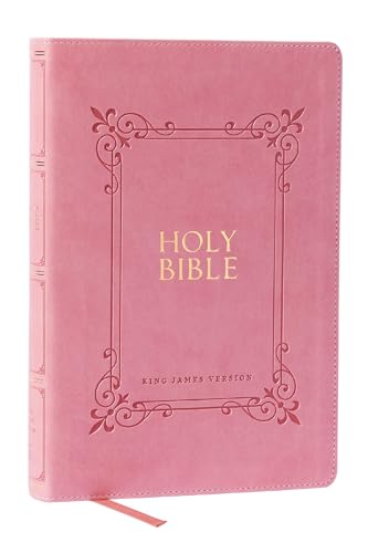 KJV Holy Bible: Large Print with 53,000 Center-Column Cross References, Pink Leathersoft, Red Letter, Comfort Print (Thumb Indexed): King James Versio - Imitation Leather