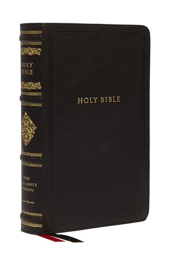 NKJV Large Print Reference Bible, Black Leathersoft, Red Letter, Comfort Print (Sovereign Collection): Holy Bible, New King James Version - Imitation Leather