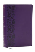 NKJV Giant Print End-Of-Verse Reference Bible, Purple Leathersoft, Red Letter, Comfort Print: Holy Bible - Imitation Leather