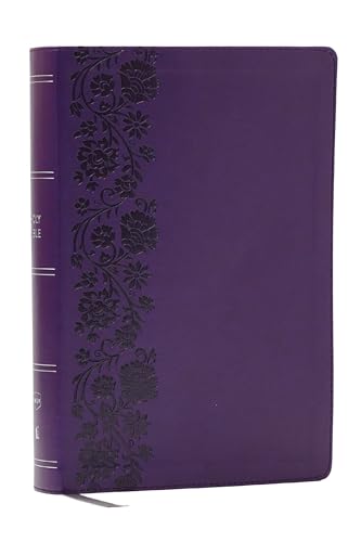 NKJV Giant Print End-Of-Verse Reference Bible, Purple Leathersoft, Red Letter, Comfort Print: Holy Bible - Imitation Leather