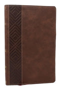 Nkjv, Personal Size New Testament, Brown Leathersoft, Red Letter, Comfort Print - Imitation Leather