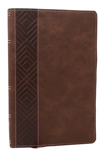 Nkjv, Personal Size New Testament, Brown Leathersoft, Red Letter, Comfort Print - Imitation Leather