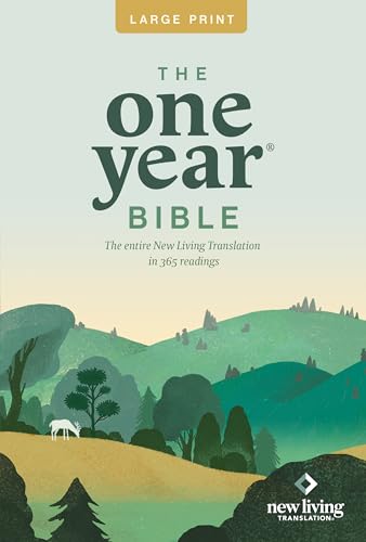 One Year Premium Slimline Bible-NLT-Large Print 10th Anniversary - Paperback