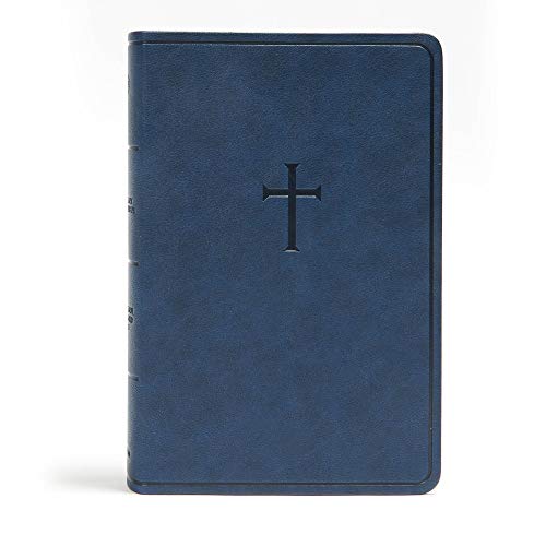 CSB Everyday Study Bible, Navy Cross Leathertouch - Imitation Leather
