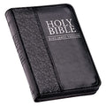 KJV Mini Pocket Edition: Zippered Black - Imitation Leather