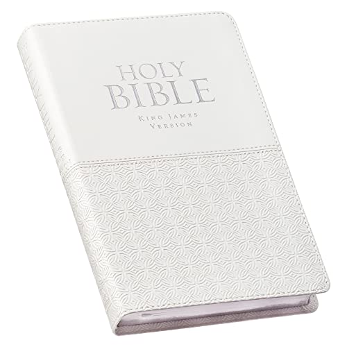 KJV Standard Size Thumb Index Edition: White - Imitation Leather