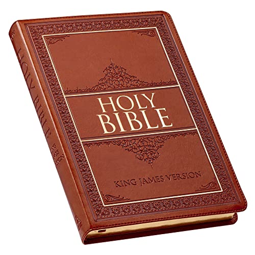 KJV Large Print Thumb Index Edition: Tan - Imitation Leather