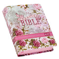KJV Holy Bible, My Creative Bible, Faux Leather Flexcover - Ribbon Marker, King James Version, Pink Floral - Hardcover