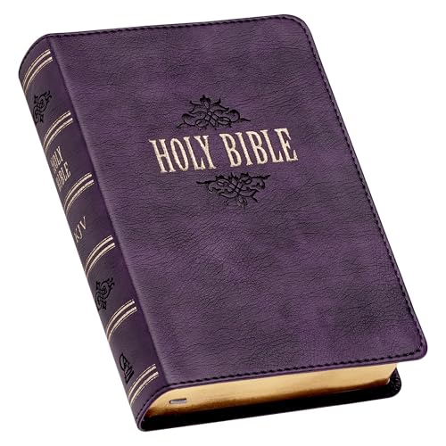KJV Compact Large Print Lux-Leather Purple - Imitation Leather