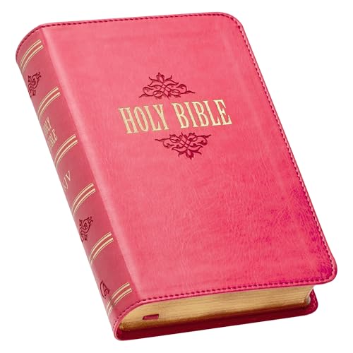 KJV Compact Large Print Lux-Leather Pink - Imitation Leather