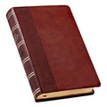 KJV Giant Print Lux-Leather 2-Tone Brown - Imitation Leather