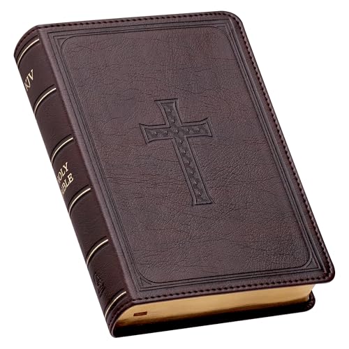 KJV Compact Large Print Lux-Leather DK Brown - Imitation Leather