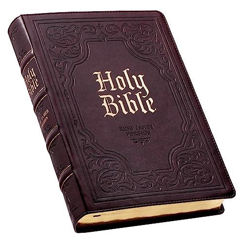 KJV Bible Giant Print Full Size Dark Brown - Imitation Leather