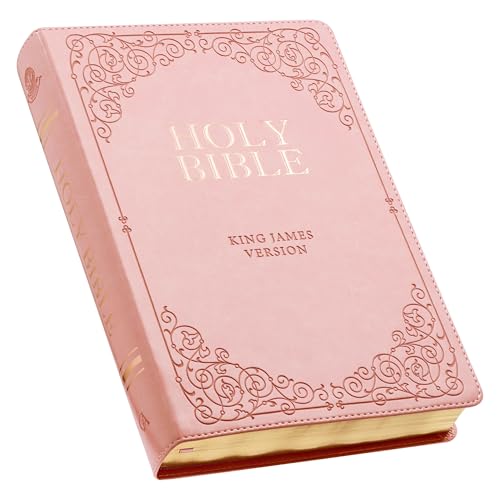 KJV Bible Giant Print Full Size Pink - Leather