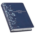 The Spiritual Growth Bible, Study Bible, NLT - New Living Translation Holy Bible, Faux Leather, Navy - Leather