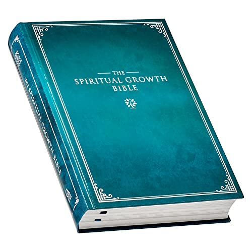 The Spiritual Growth Bible, Study Bible, NLT - New Living Translation Holy Bible, Hardcover, Teal - Leather