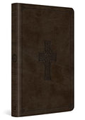 Large Print Value Thinline Bible-ESV-Cross Design - Imitation Leather