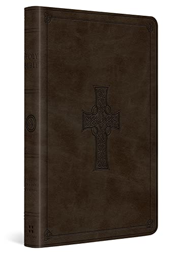 Large Print Value Thinline Bible-ESV-Cross Design - Imitation Leather
