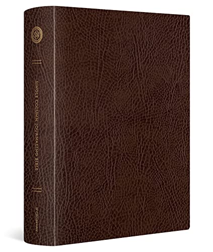 ESV Single Column Journaling Bible, Large Print (Mocha) - Bonded Leather