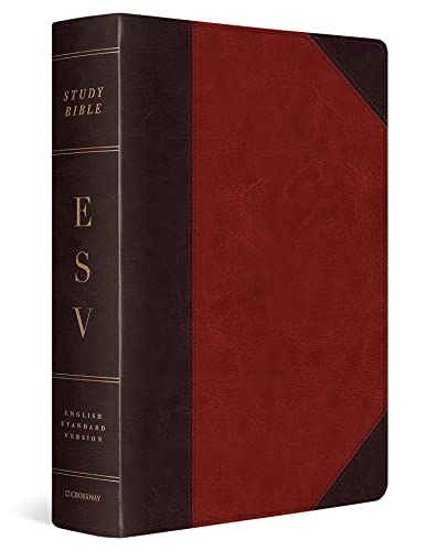 ESV Study Bible, Large Print (Trutone, Brown/Cordovan, Portfolio Design) - Imitation Leather