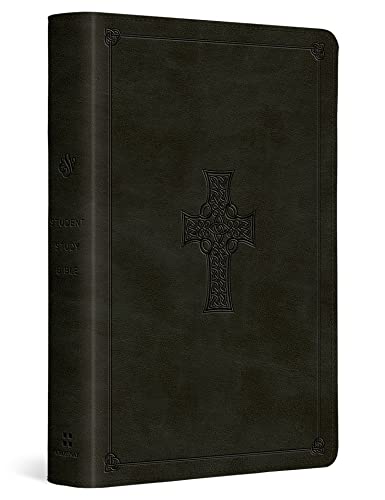 ESV Student Study Bible (Trutone, Olive, Celtic Cross Design) - Imitation Leather