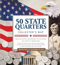 50 State Quarters Map - Folded