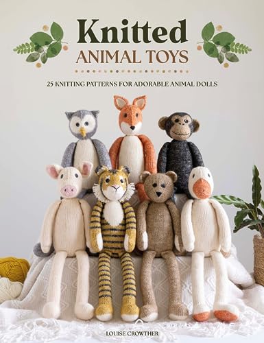Knitted Animal Toys: 25 Knitting Patterns for Adorable Animal Dolls - Paperback