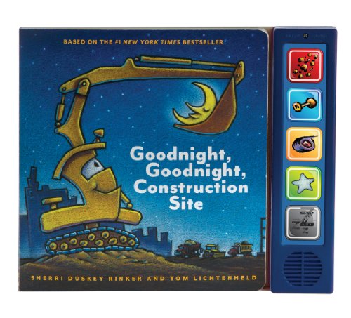 Goodnight, Goodnight, Construction Site Sound Book: (Construction Books for Kids, Books with Sound for Toddlers, Children's Truck Books, Read Aloud Bo - Board Books
