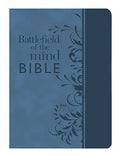 Battlefield of the Mind Bible, Blue Leatherluxe(r): Renew Your Mind Through the Power of God's Word - Leather