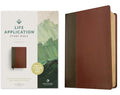 NLT Life Application Study Bible, Third Edition (Red Letter, Leatherlike, Brown/Tan) - Imitation Leather