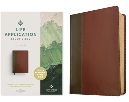 NLT Life Application Study Bible, Third Edition (Red Letter, Leatherlike, Brown/Tan) - Imitation Leather
