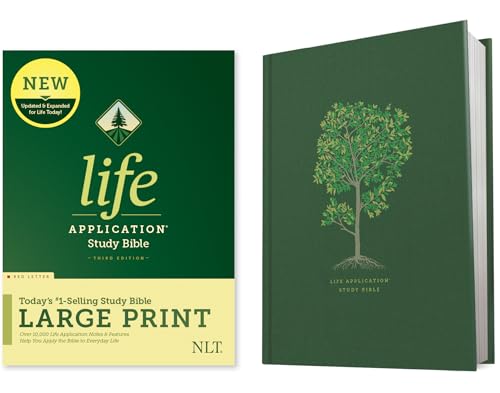 NLT Life Application Study Bible, Third Edition, Large Print (Red Letter, Hardcover) - Hardcover