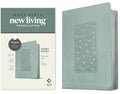 NLT Personal Size Giant Print Bible, Filament Enabled Edition (Red Letter, Leatherlike, Floral Frame Teal) - Imitation Leather