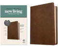 NLT Personal Size Giant Print Bible, Filament Enabled Edition (Red Letter, Leatherlike, Rustic Brown) - Imitation Leather