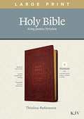 KJV Large Print Thinline Reference Bible, Filament Enabled Edition (Red Letter, Leatherlike, Burgundy) - Imitation Leather
