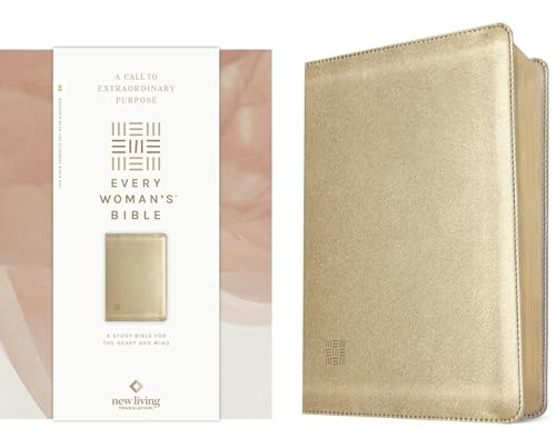 NLT Every Woman's Bible, Filament Enabled (Leatherlike, Soft Gold, Red Letter) - Imitation Leather