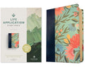 NLT Life Application Study Bible, Third Edition (Leatherlike, Teal Floral, Red Letter) - Imitation Leather