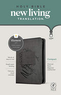 NLT Compact Zipper Bible, Filament Enabled (Leatherlike, Charcoal Patch, Red Letter) - Imitation Leather