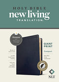 NLT Compact Giant Print Bible, Filament Enabled (Leatherlike, Navy Blue Cross, Indexed, Red Letter) - Imitation Leather