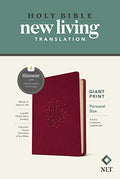 NLT Personal Size Giant Print Bible, Filament Enabled (Leatherlike, Aurora Cranberry, Red Letter) - Imitation Leather