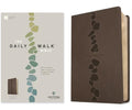 The Daily Walk Bible Nlt, Filament Enabled (Leatherlike, Stepping Stones Dark Taupe) - Imitation Leather