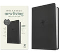 NLT Large Print Premium Value Thinline Bible, Filament Enabled (Leatherlike, Black Cross) - Imitation Leather