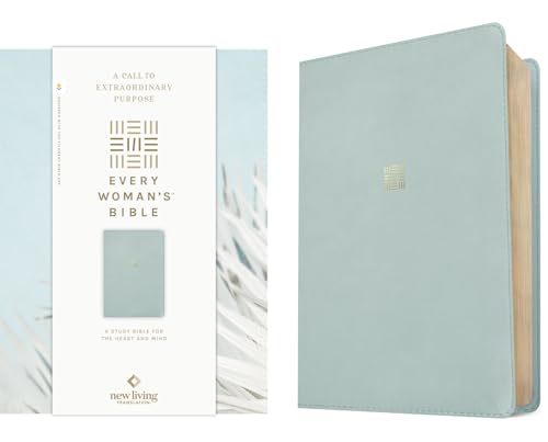 NLT Every Woman's Bible, Filament Enabled (Leatherlike, Sky Blue, Red Letter) - Imitation Leather